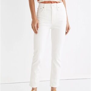 NWT Madewell The Tall Curvy Perfect Vintage Jean Tile White Size 31 Tall